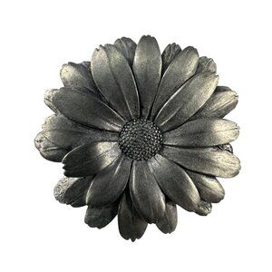 Seagull Pewter Floral Daisy Pin Brooch 2006 Women Silver Tone Metal